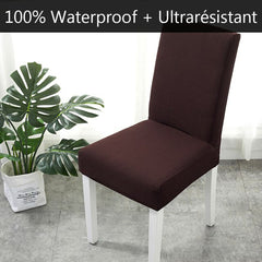 Housse de chaise RIVERTON - Café | Extensible & Élastique