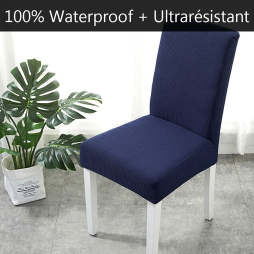 Housse de chaise RIVERTON - Marine | Extensible & Élastique