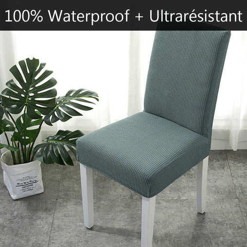 Housse de chaise RIVERTON - Vert | Extensible & Élastique