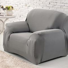 Housse de canapé grise extensible NEWTON | Ajustable