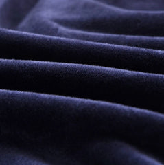 Housse de canapé velours marine MIDWAY | Extensible