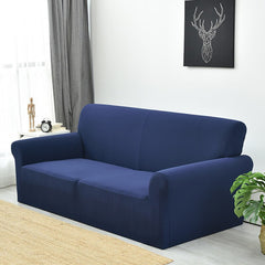 Housse de canapé imperméable bleu RIVERTON | Extensible