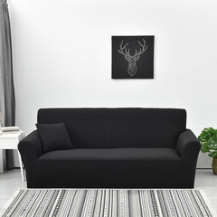 Housse de canapé imperméable noir RIVERTON | Extensible