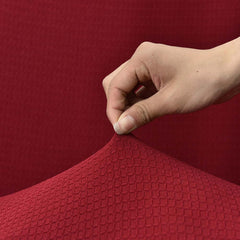 Housse de canapé imperméable rouge RIVERTON | Extensible