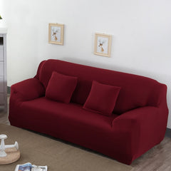 Housse de canapé rouge foncé NEWTON | Extensible
