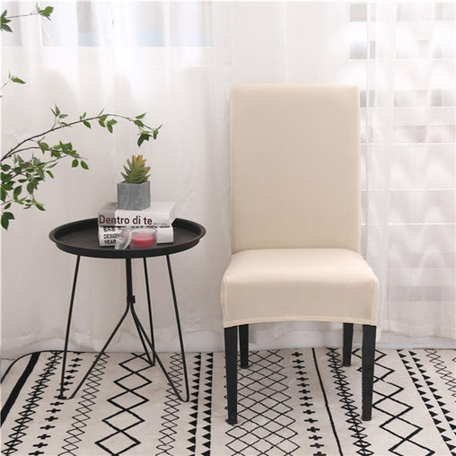 Housse de chaise NEWTON - Blanc cassé | Extensible & Élastique