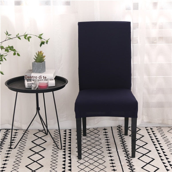 Housse de chaise NEWTON - Marine | Extensible & Élastique