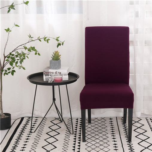 Housse de chaise NEWTON - Prune | Extensible & Élastique