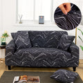 Housse de canapé à motifs HARLOW - Noir