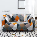 Housse de canapé à motifs HARLOW - Orange