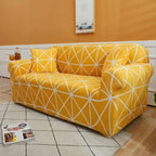 Housse de canapé à motifs HARLOW - Jaune
