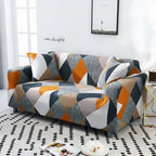 Housse de canapé à motifs HARLOW - Orange