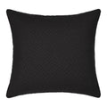 Housse de coussin unie HAVEN noir