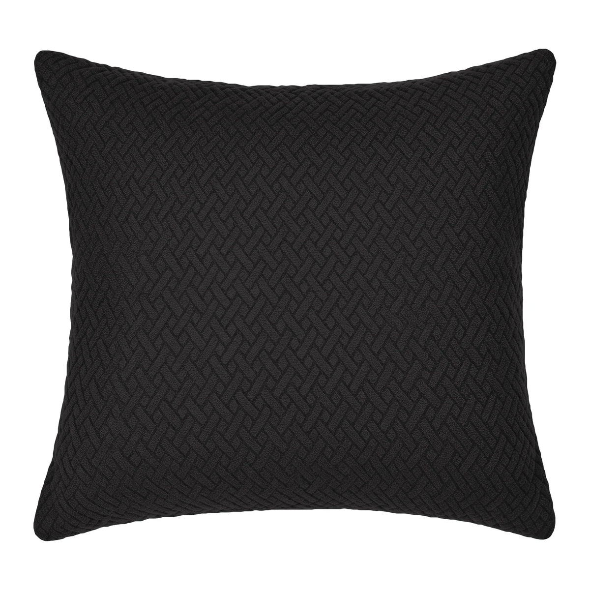 Housse de coussin unie HAVEN noir