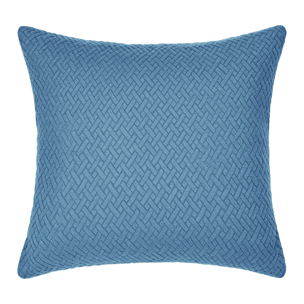 Housse de coussin unie HAVEN bleu