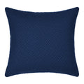 Housse de coussin unie HAVEN bleu marine