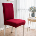 Housse de chaise extensible unie NEWTON bordeaux