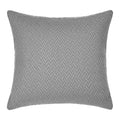 Housse de coussin unie HAVEN gris clair