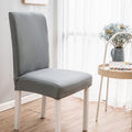 Housse de chaise extensible unie NEWTON gris clair