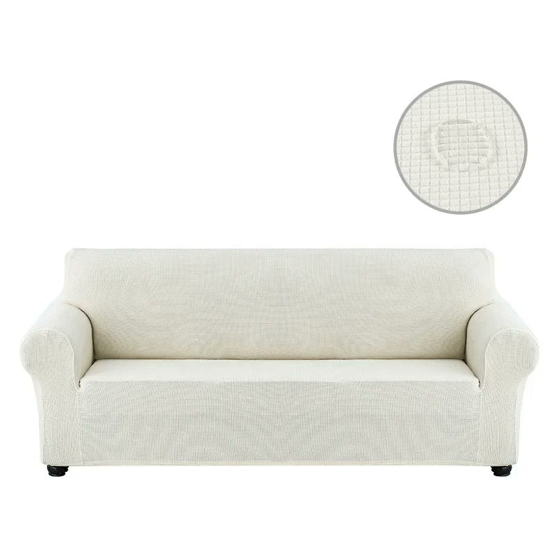 Housse de canapé imperméable unie RIVERTONE blanc
