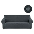 Housse de canapé imperméable unie RIVERTONE gris foncé