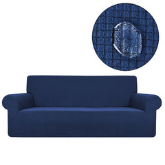 Housse de canapé imperméable bleu RIVERTON | Extensible